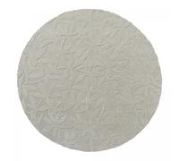 Tapis rond Ø200cm fait main en laine motif floral pour salon CLEAVERS