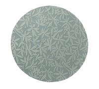 Tapis rond Ø200cm fait main en laine motif floral pour salon CLEAVERS