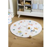Tapis rond chiffres ARTISTE écru TU