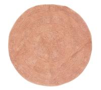 Tapis rond D120 spirale rose orangé Atmosphera