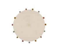 Tapis rond D90 à pompons Arlequin