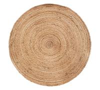 Tapis Rond Déco en Jute Minalima 80cm Beige