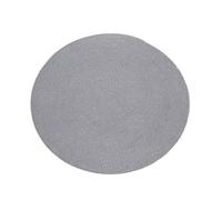 Tapis rond effet corde enfant Judy - Diam. 90 cm - Gris et filament doré