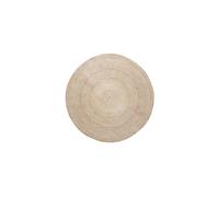 Tapis rond en jute beige, uni, tissé main - Hübsch, Sage - Ø150x1 cm