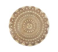 Tapis ""Shine"" jute doré D115cm - Atmosphera Créateur d'intérieur