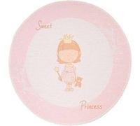 Tapis Rond Enfant Imprimé Bambini VI 160cm Rose