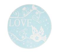 Tapis Rond Enfant Imprimé Bambini VII 160cm Menthe