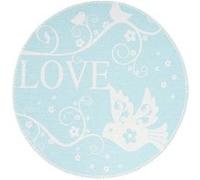 Tapis Rond Enfant Imprimé Bambini VII 160cm Menthe