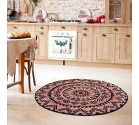 Tapis rond Famanu, 140 cm - doux, antidérapant, lavable, décoratif