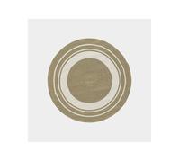 Tapis rond imitation fibres naturelles extérieur et intérieur - Provence - Aspect jute - Ø 90 cm