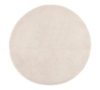 Atmosphera Tapis Extra Doux Effet Fourrure Ivoire D80 cm