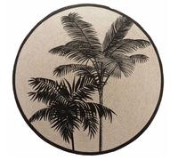 Paris Prix – Tapis rond Tropic Nature – Diamètre 120 cm – Naturel