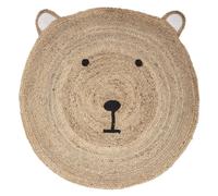 Tapis rond jute ourson d100
