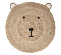 Tapis rond jute ourson D100