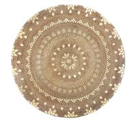 Tapis rond jute vegetale ""Shine"" diamètre 115 cm Atmosphera