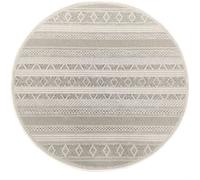 Tapis Rond Moderne - The Carpet Ottowa - Beige - Intérieur/Extérieur - 120x120 cm