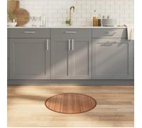 vidaXL Tapis Rond Naturel 60 cm Bambou, Tapis de Salon, Tapis de Cuisine, Tapis Rond, Tapis de Chambre à Coucher, Tapis de Salle de Bain