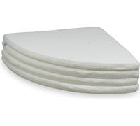 Tapis rond pliable fi160 Boucle Blanc
