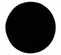 tapis rond salle de bain Ø120cm tissé noir rond motif uni NOSSA