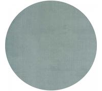 Tapis rond salon Ø200cm LYN10 LAVABLE Bleu uni, tapis shaggy à longs poils