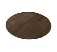 Tapis Rond Uni Cutie 150cm Marron Foncé
