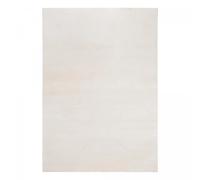Tapis salle de bain 60x110 LYN10 LAVABLE Crème uni, tapis shaggy à longs poils