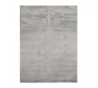 Tapis salle de bain 60x110 LYN10 LAVABLE Gris uni, tapis shaggy à longs poils