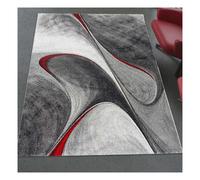 Tapis salon 140x140 rond rouge