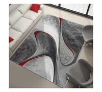 Tapis salon 140x140 rond rouge