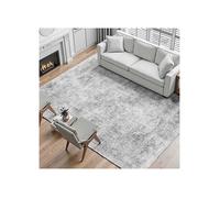 Tapis Salon, 2,7x3,7 m, Grand Tapis Chambre Lavable et Antidérapant, Poils Courts et Denses, Résistant aux Griffures Animaux, Doux