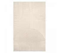 tapis salon 200x290 tissé beige rectangle motif simple LYN9 CERNAN