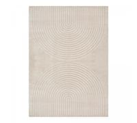 Tapis salon DEMILU 140x200 cm Beige - Tapis Cuisine doux et soyeux