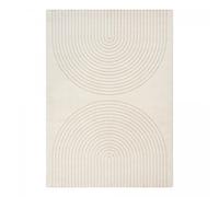 Tapis salon DEMILU 240x340 cm Crème - Tapis Salle à manger doux et soyeux