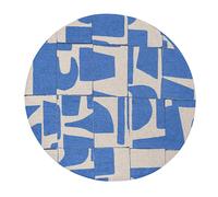 Tapis salon et chambre tissé plat BELL FLOWER 140 x 140 cm