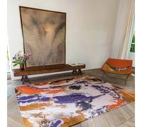 Tapis salon et chambre tissé plat PLUMMY 100 x 140 cm