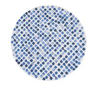 Tapis salon et chambre tissé plat SHADY STONES 140 x 140 cm