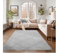 SIMPEX Tapis 160x230 cm Gris Clair, revêtement à Poils Courts, Couleur Douce, Structure Stable pour Salon et Chambre