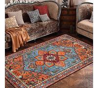 Tapis Salon Moderne Tapis antidérapant Style Country Folk américain à la Mode,pour la décoration de la Chambre et de la maison-120 * 160cm (3.9ft x 5.2ft)