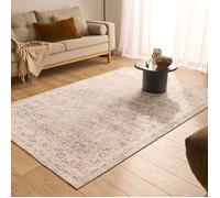 Tapis Salon - Nazar Rugs - Ottoman - Doux et Moelleux - Poils Court - Floral Classique - Gris - 280x380 cm