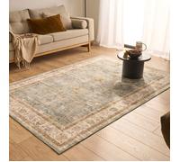 Tapis Salon - Nazar Rugs - Ottoman - Doux et Moelleux - Poils Court - Oriental - Turquoise - 160x220 cm