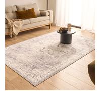 Tapis Salon - Nazar Rugs - Ottoman - Doux et Moelleux - Poils Court - Vintage - Gris - 120x160 cm