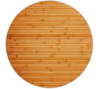 Tapis Salon Rond 160 cm, Bois De Bambou Minimaliste Tapis Chambre Lavable en Machine Antidérapant Salle a Manger, Extra Doux Moquette Chambre pour Cuisine Balcon Entrées Buanderies, Marron Clair