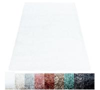 Tapis Salon Shaggy - Annette - 160 x 230 cm - Blanc - 100% Polypropylène - SIMPEX