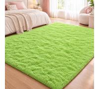 Tapis Salon Shaggy Dessous Antidérapant Ultra Doux 150x170cm Fruit vert | Tapis À Poils Longs Extra Large Facile À Entretenir Décoratif Pour Salle À Manger Ou Cuisine