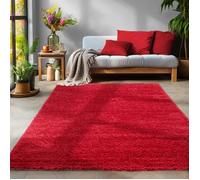 Tapis Salon Shaggy - MARION - Rouge - 160 x 230 cm - 100% Polypropylène - SIMPEX