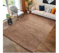 Tapis Salon Shaggy - Mylan - Mocca - 240 x 340 cm - 100% Polypropylène - CARPETTEX