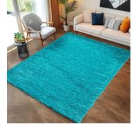 Tapis Salon Shaggy - Mylan - Turquoise - 80 x 150 cm - 100% Polypropylène - CARPETTEX
