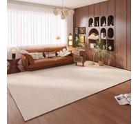 Tapis Salon Vintage Lavable en Machine Tapis Chambre Antidérapant Moquette | Tapis Entree Interieur Tapis Salle a Manger pour Salle à Manger, Cuisine, 7mm, facile à nettoyer(Beige,80x200cm)