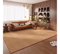 Tapis Salon Vintage Lavable en Machine Tapis Chambre Antidérapant Moquette | Tapis Entree Interieur Tapis Salle a Manger pour Salle à Manger, Cuisine, 7mm, facile à nettoyer(Camel,80x200cm)