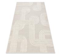 Tapis SANTO SIZAL 1001 géométrique blanc 180x270 cm